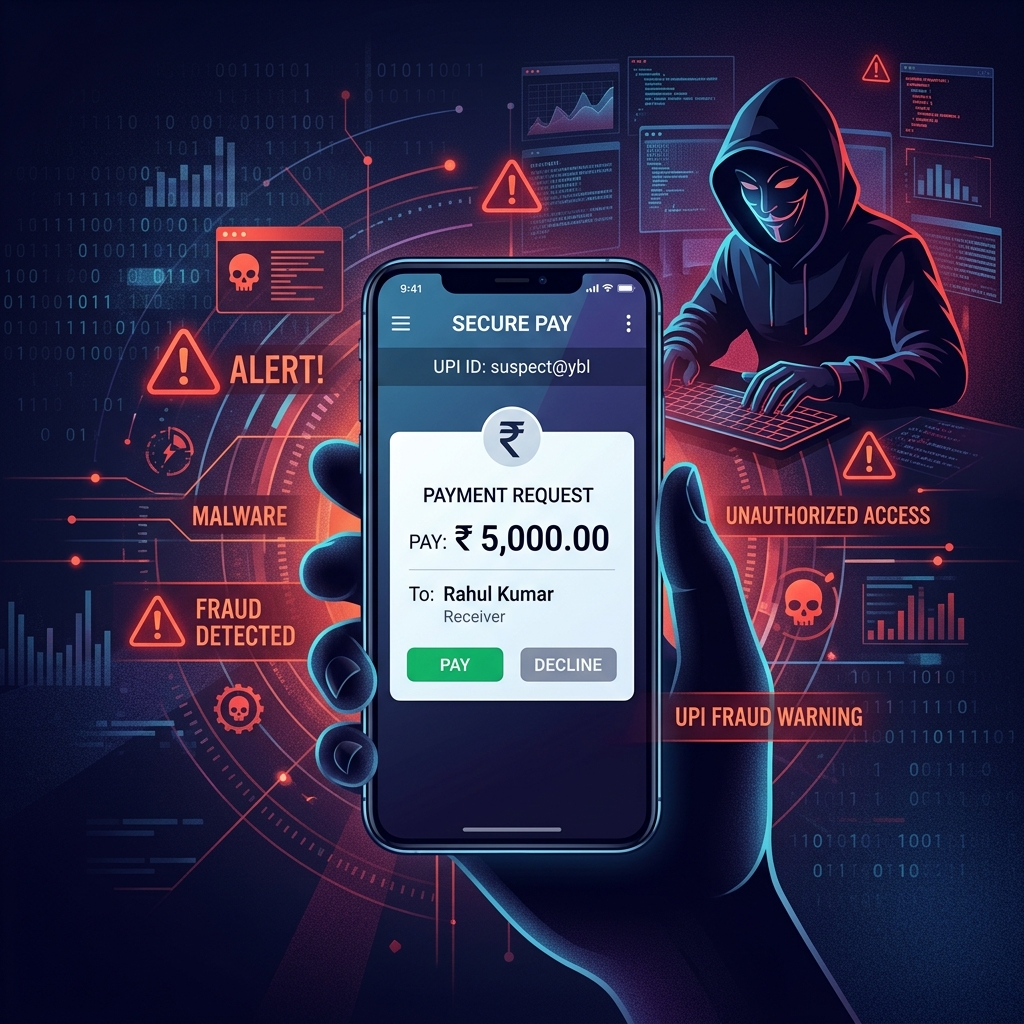 UPI Scam Illustration