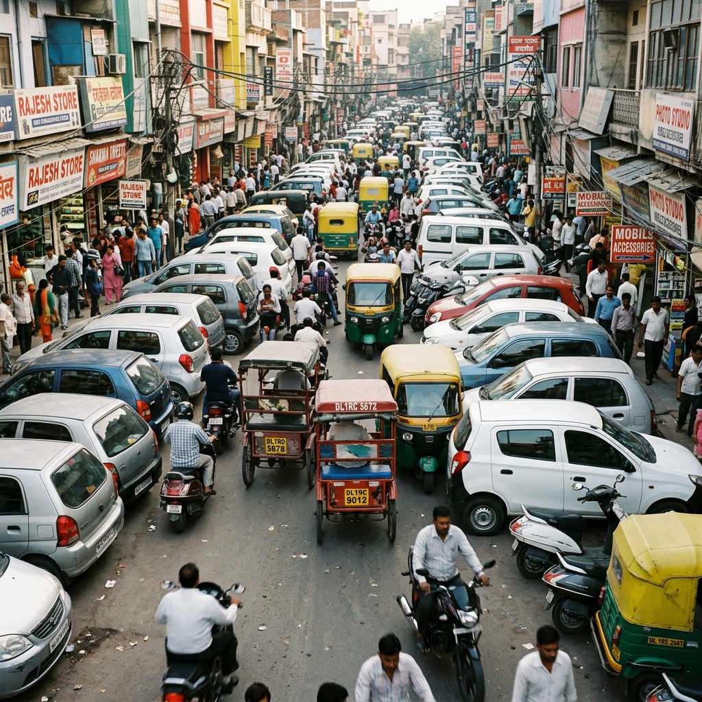 Urban Traffic and Parking Chaos